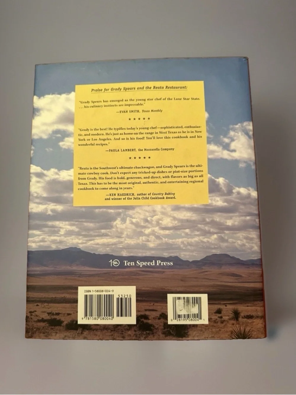 Cowboy in the Kitchen : Recipes from Reata and Texas West of the Pecos